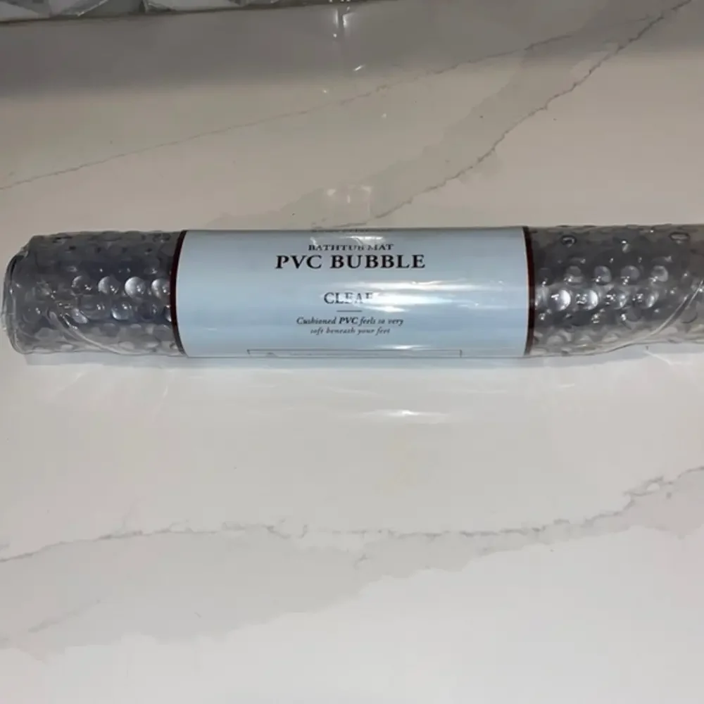 Home Classics Bathtub‎ Safety Mat Clear PVC Bubbles NEW